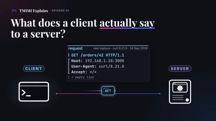 Poster of the episode 01 film: What does a client actually say to a server?